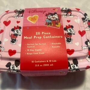 ❤️🔥Disney Mickey & Minnie 20 Pcs Meal Prep Containers Valentine's Day🔥❤️